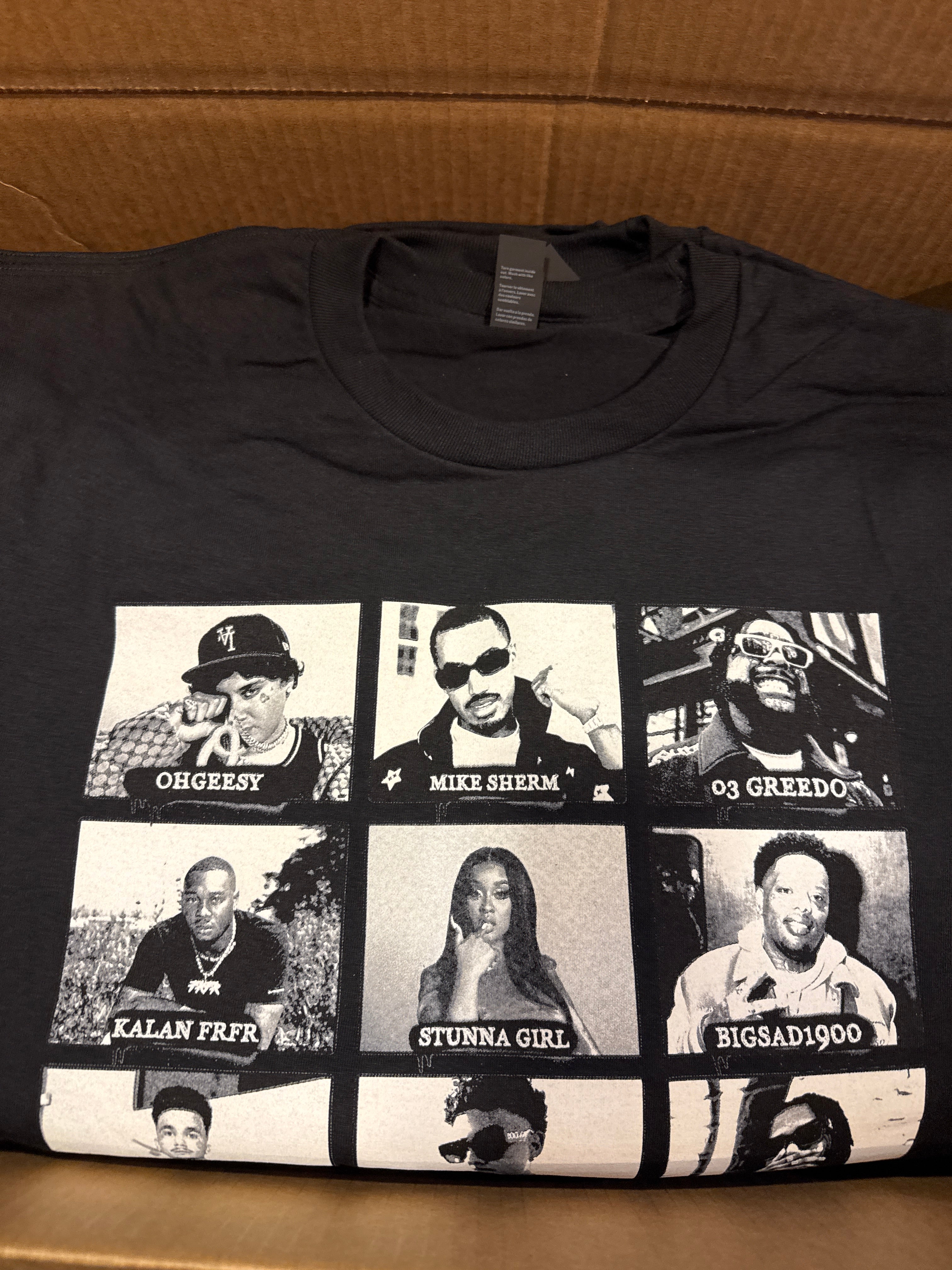 WWTS - OH GEESY ALL FACE TEE - BLACK