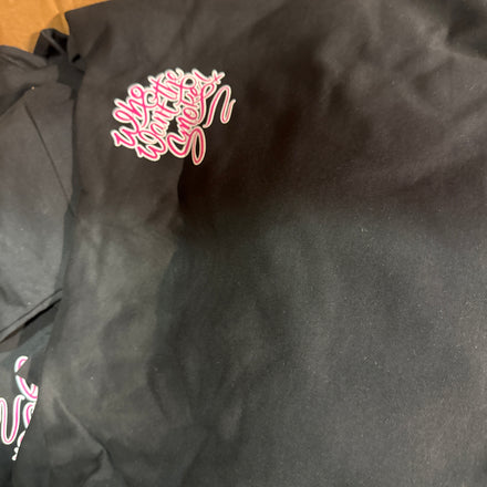 WWTS - PINK CROP HOODIE