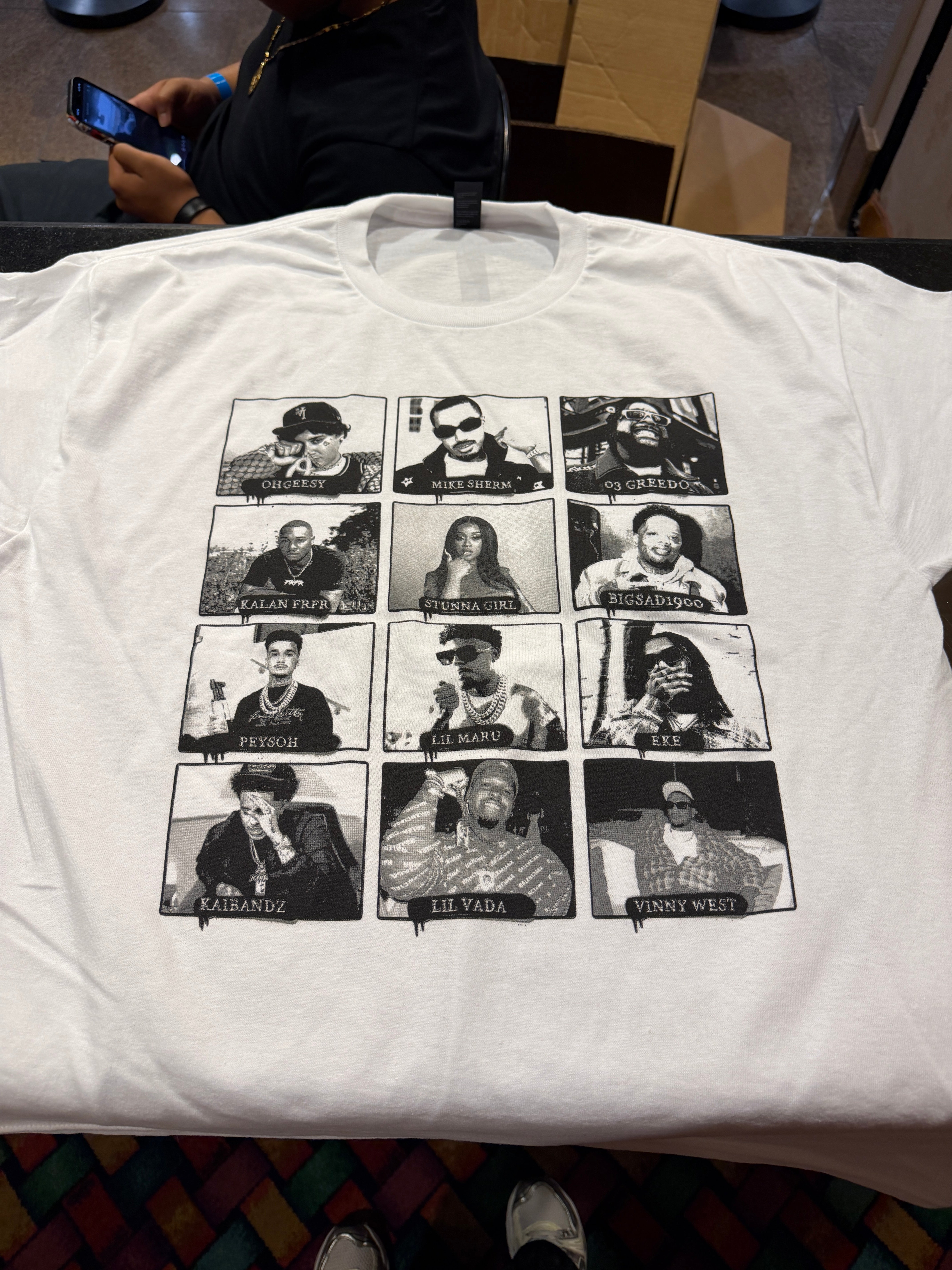 WWTS - OH GEESY ALL FACE TEE - WHITE