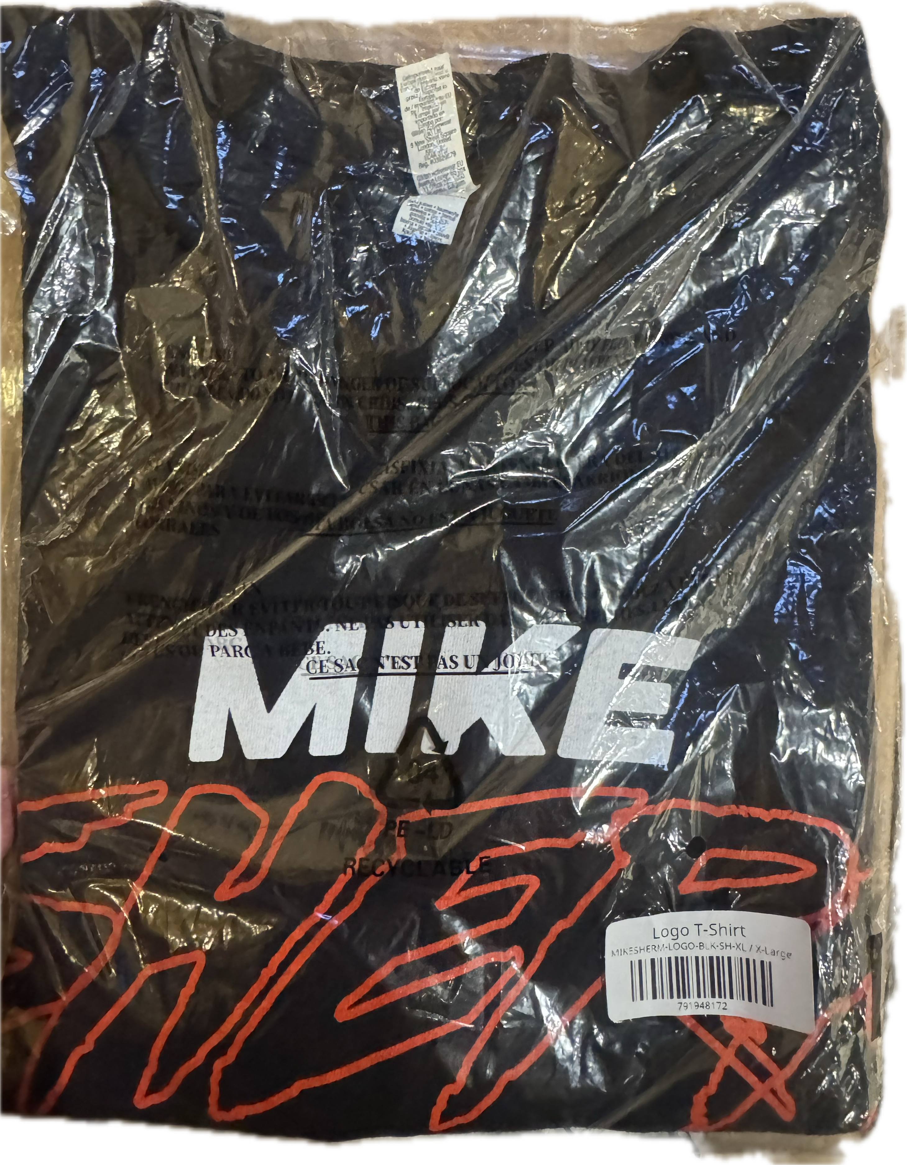 MIKE SHERM - LOGO SHIRT - BLACK